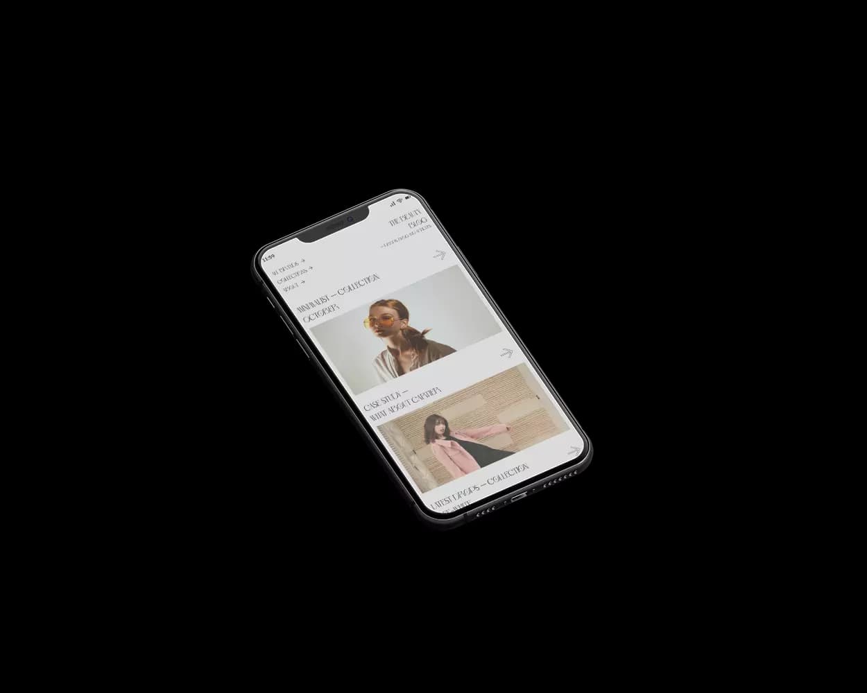 The Beauty Blog app mockup